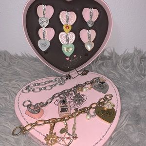 Juicy Couture charms and bracelets